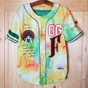 Original Fables Tie Dye Official Heatmakers Button Up Blessing Jersey Shirt